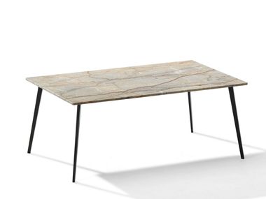 Rectangular natural stone central coffee table TOSCA 1380 Draenert