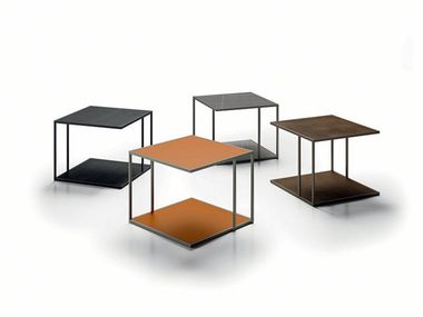 Mesa de centro baixa quadrada de grés porcelânico TRACK Dall'Agnese