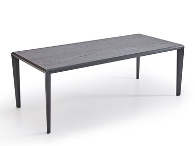 Rectangular wood veneer table TRIA PARLA