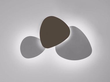 Applique a LED dimmerabile in legno TRIA SET 3 Bover
