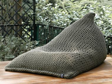 Cotton bean bag TRIANGLE ROPE POUF By PANAPUFA