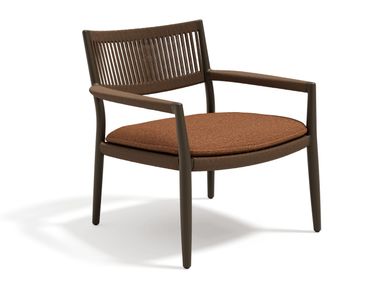 Lounge Gartensessel aus Aluminium mit Armlehnen NAGOMI TRIBÙ