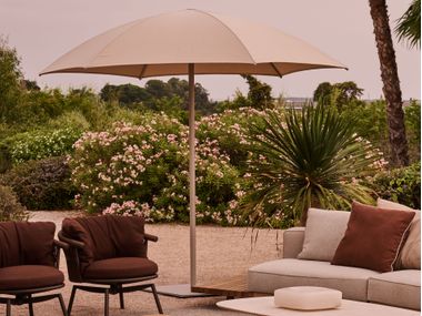 Powder coated aluminium Garden umbrella VERNA TRIBÙ