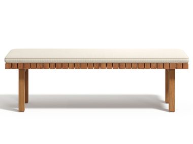 Teak garden bench VIS À VIS TRIBÙ