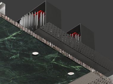 Recessed LED multiple aluminium spotlight TWIN GENIUS NAKED Buzzi & Buzzi