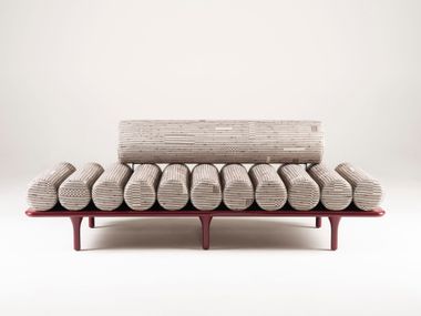 Dormeuse in tessuto Zolla FIVE TO NINE Tacchini