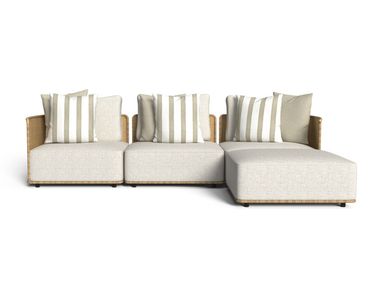 Divano da giardino con penisola a 3 posti BOND Talenti