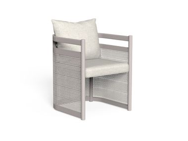 Wicker garden chair with armrests EDWIN ALU Talenti