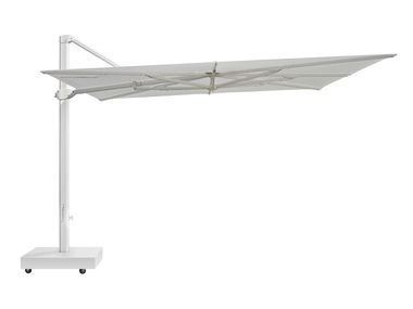 Square aluminum parasol with wheels EROS Talenti