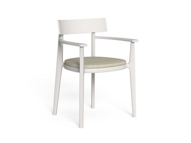 Teak garden chair with armrests EVER ALU Talenti