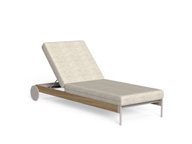Aluminium sun lounger with castors FLOW Talenti