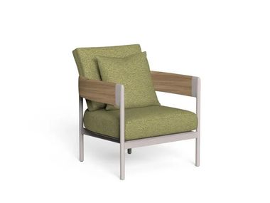 Gartensessel aus Aluminium mit Armlehnen FLOW Talenti