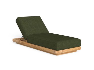 Lettino da giardino imbottito reclinabile in Accoya® ITACA Talenti