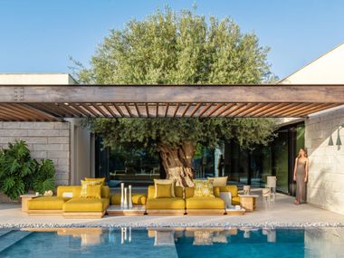 Divano da giardino modulare in Accoya® ITACA Talenti