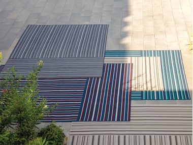 Streifen- rechteckiger Außenteppich NALU Talenti