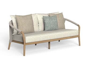 Divano da giardino a 2 posti in teak e corda nautica PARKER Talenti