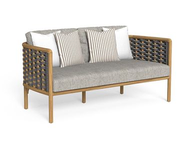 Divano da giardino lineare in teak a 2 posti PRICHI Talenti