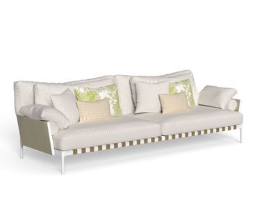 4 seater fabric garden sofa with removable cover SALINAS Talenti