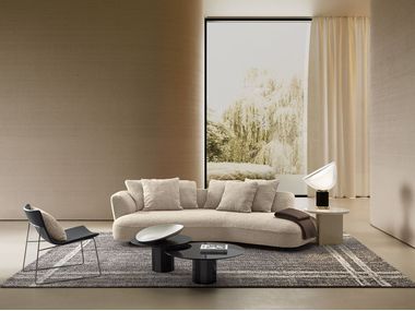Central coffee table with central base SALINAS Talenti