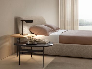 Upholstered double bed TAMASHI Talenti