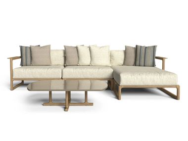 Divano da giardino modulare in teak a 3 posti THEA Talenti