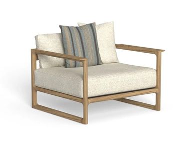 Poltrona da giardino in teak con braccioli THEA Talenti