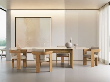 Rectangular marble dining table VENICE Talenti