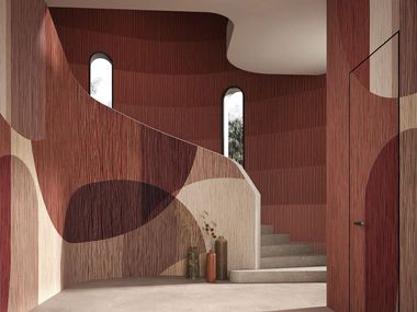 Motif wallpaper GEOMETRIC WOOL Tecnografica