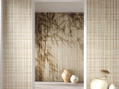 Wallpaper with floral pattern SHADOW Tecnografica