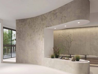 Wallpaper with floral pattern SUNLACE Tecnografica