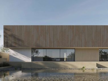 Ultra-thin aluminum panel for facade ULTRALIGHT FAÇADE - URBAN STRIPES Tecnografica
