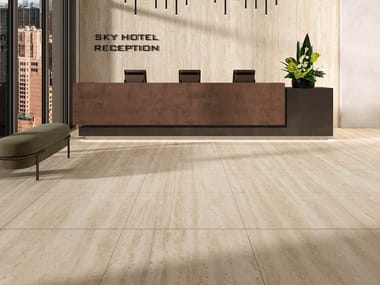 Tecnografica, ULTRALIGHT FLOOR - CLASSIC TRAVERTINO Pavimento in alluminio ultra-sottile