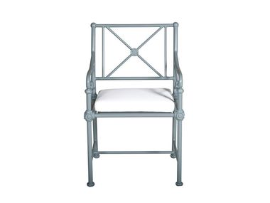Aluminum low Armchair - Blue 1800 Tectona