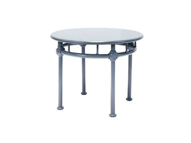 Tavolo basso rotondo in alluminio - Blu 1800 Tectona