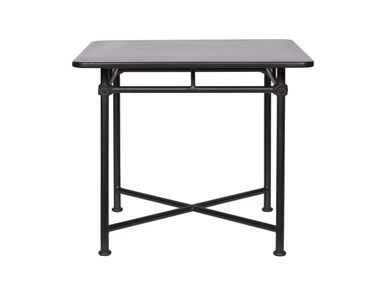 Tavolo quadrato in alluminio - Nero 1800 Tectona