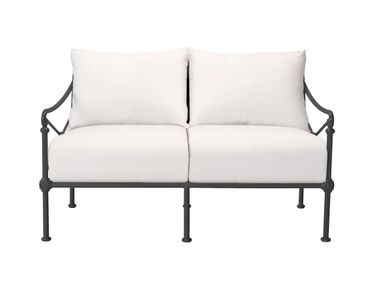Aluminum two-seater sofa - Black 1800 Tectona