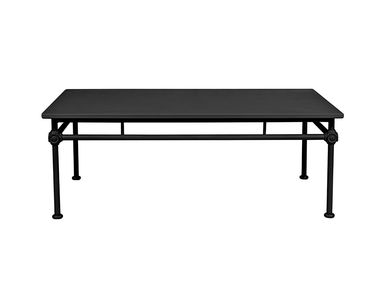 Tavolo basso rettangolare in alluminio - Nero 1800 Tectona