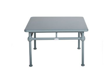 Tavolino basso quadrato in alluminio - Blu 1800 Tectona