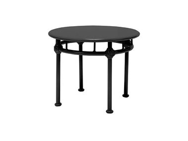 Tavolo basso rotondo in alluminio - Nero 1800 Tectona
