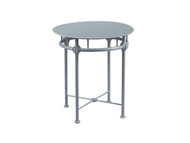 Aluminum gueridon table - Blue 1800 Tectona