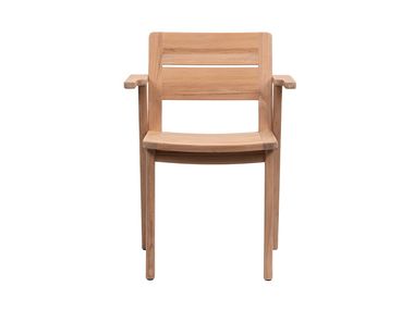 Poltrona impilabile in teak CLUBHOUSE Tectona