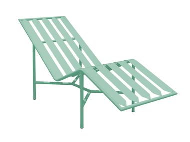 Lettino in acciaio inox - Verde COSIMO DE' MEDICI Tectona