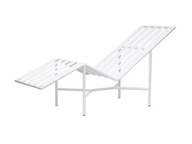 Lettino in acciaio inox - Bianco COSIMO DE' MEDICI Tectona