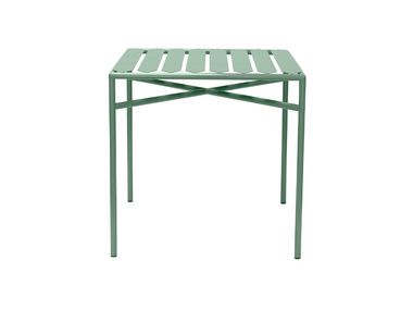 Tavolo quadrato in acciaio inox - Verde COSIMO DE' MEDICI Tectona