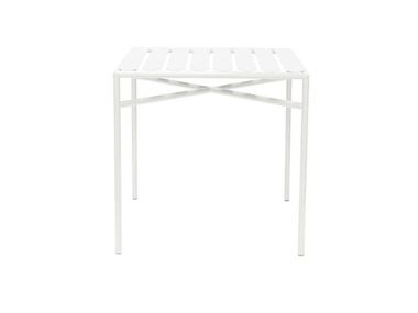 Tavolo quadrato in acciaio inox - Bianco COSIMO DE' MEDICI Tectona