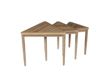 Teak coffee table (set of 3) SOUTHAMPTON Tectona
