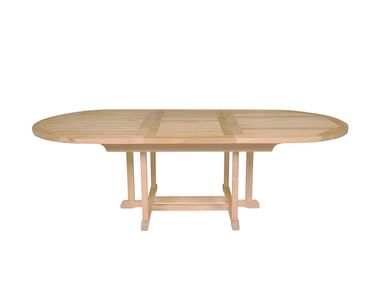 Teak extendable oval table STERLING Tectona