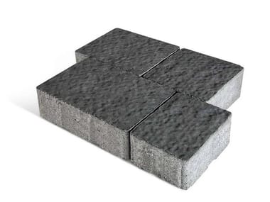 Tegolaia, ANTICA BASALTINA 10 Massello autobloccante in calcestruzzo