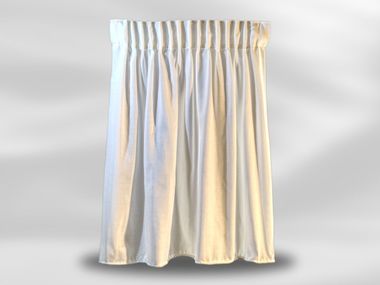 Solid-color fabric curtain with rail TRENTO Tendagi®