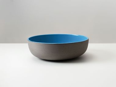 Lavabo rotondo in argilla Raku BOCCA Terzofoco